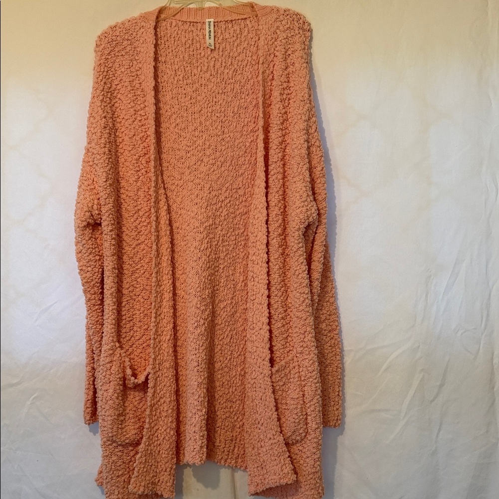 Zenana Outfitters Peach Cardigan